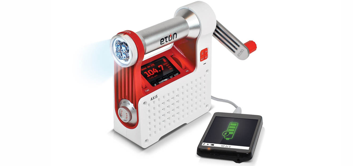 hand crank battery radio