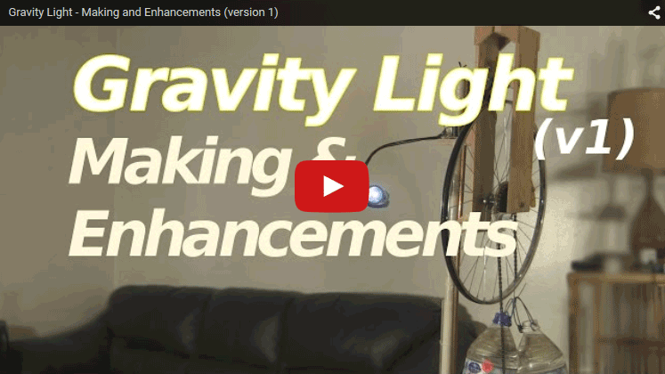 DIY: gravity light/gravity generator