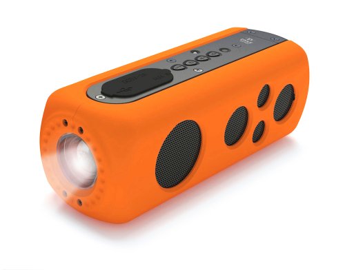 orange portable speaker
